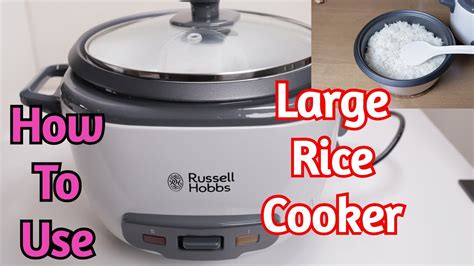 Russell Hobbs Large Rice Cooker How To Use Review Youtube
