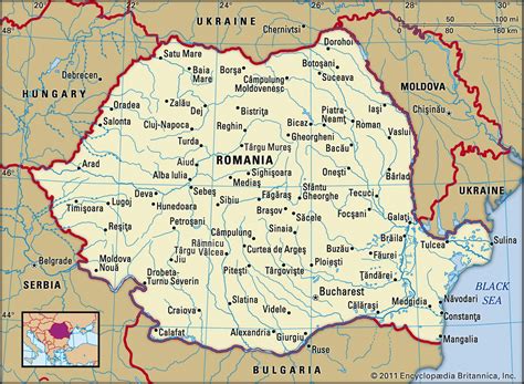 Карта Румынии и географическое описание страны столица факты информации