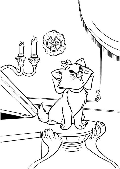 The Aristocats Coloring Pages Duchess Coloring Pages