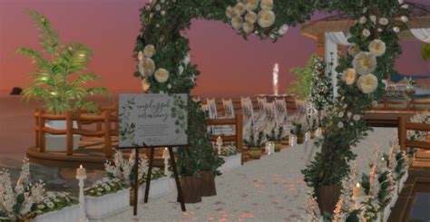 Pier Wedding Beach From Liily Sims Desing • Sims 4 Downloads