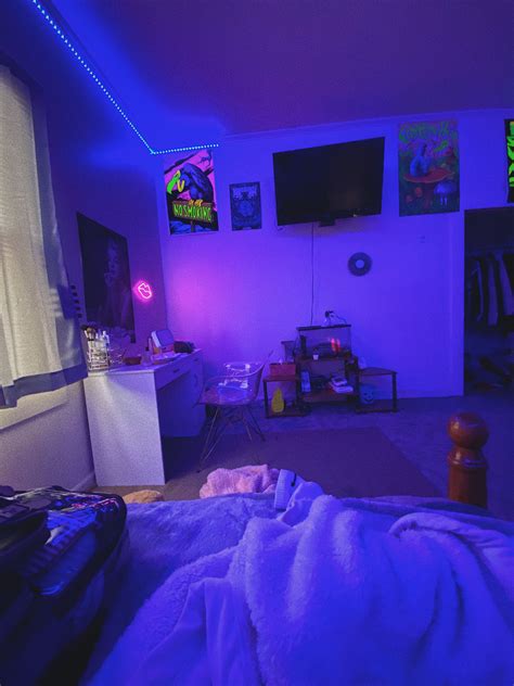neon room ideas aesthetic purple bedroom magiaprzygod