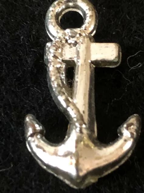 Vintage Cracker Jack Gumball Machine Silver Metallic Anchor Charm