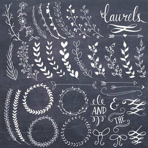 Chalkboard Circle Designs Clip Art Library