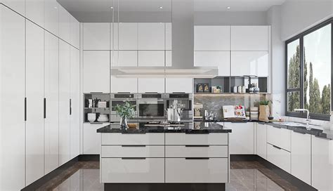 High Gloss Kitchen Cabinets Pros And Cons Oppein
