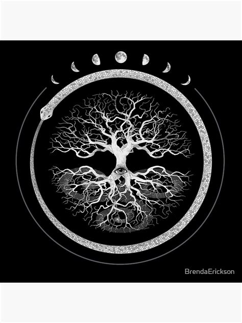 Ouroboros Tree Of Life Poster For Sale By Brendaerickson Redbubble