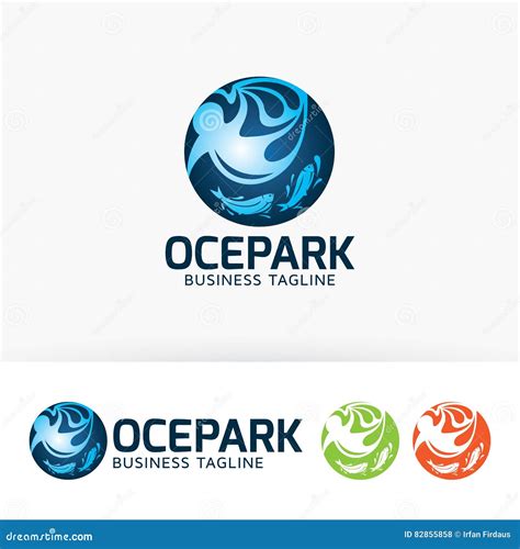Ocean Park Map Pin Icon Set Water Park Zoo Location Pin Map Marker