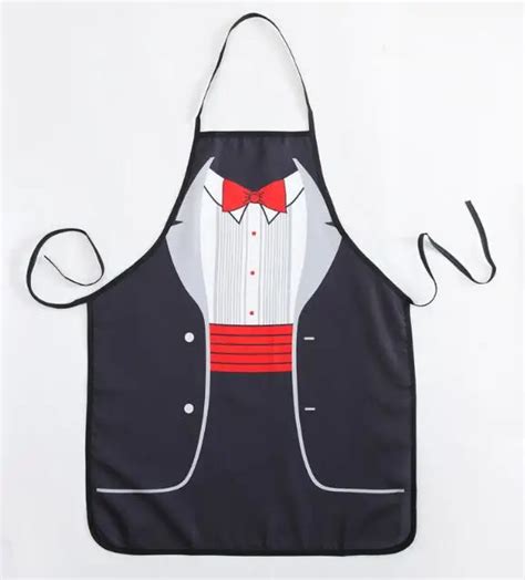 Buy Freeshipping New Novelty Apron Sexy Business Man Printed Apron Cooking Sexy