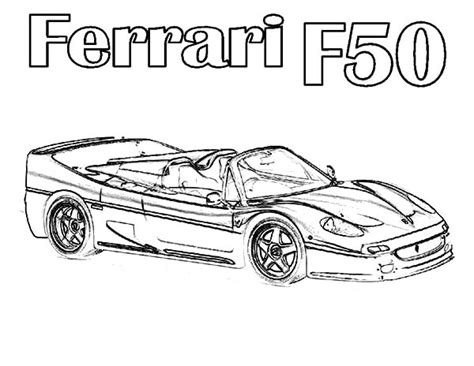 Formula 1 Ferrari Coloring Pages
