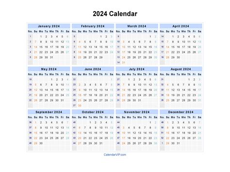 2024 Year Calendar Printable Without Dates Calendar August 2024