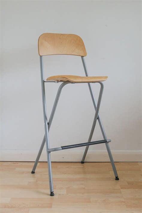 It will make a big impact and all you will need is a learn more! Ikea Franklin bar stool with back rest, foldable | in ...