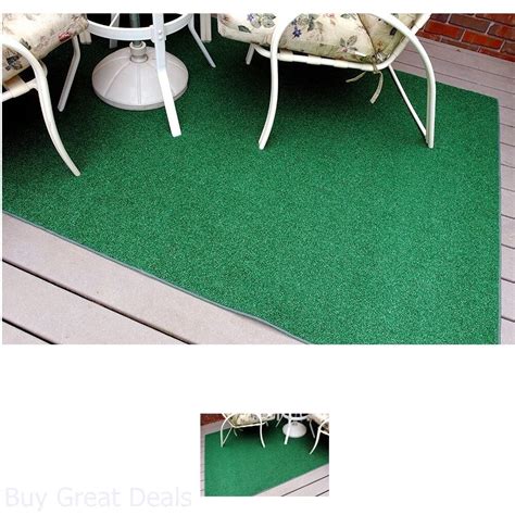 Indooroutdoor Green Artificial Grass Turf Area Rug 6x9 Decks Yards