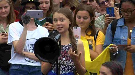 Greta Thunberg Joins Climate Protest In Washington