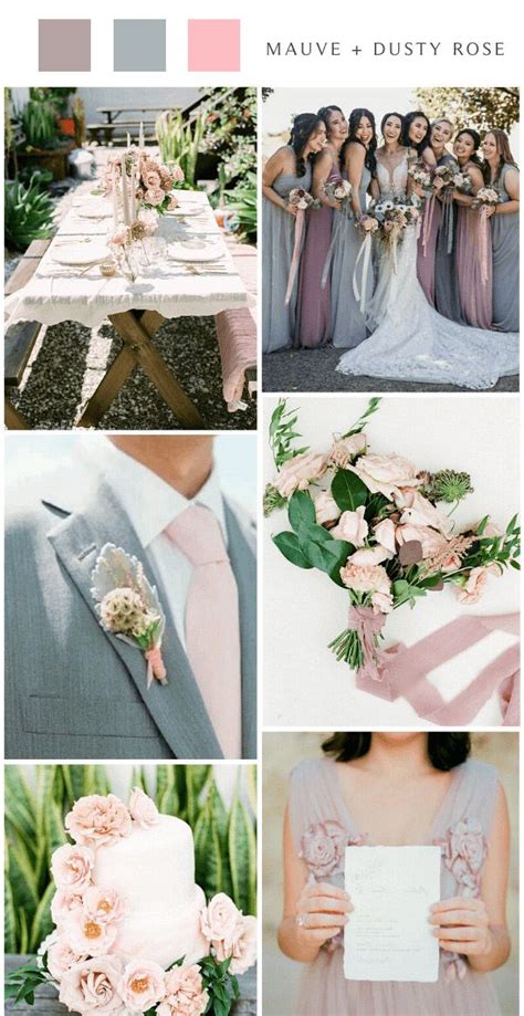 The Hottest 8 Mauve And Grey Wedding Color Ideas In 2020