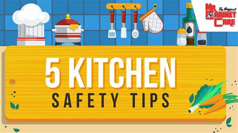 5 Kitchen Safety Tips Infographic