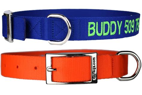Personalized Dog Collars With Metal Buckle Gotags