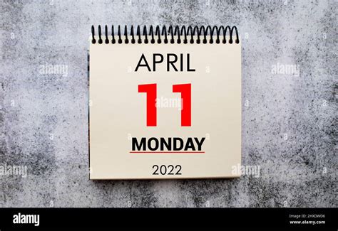 April 11 11th Day Of Month Calendar Date Stand For Desktop Calendar