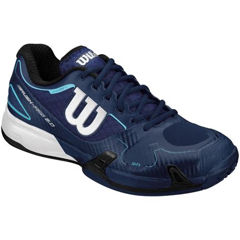 Wilson Rush Pro 20 Mens Tennis Shoes Navy Blue Footwear Mdg Sports
