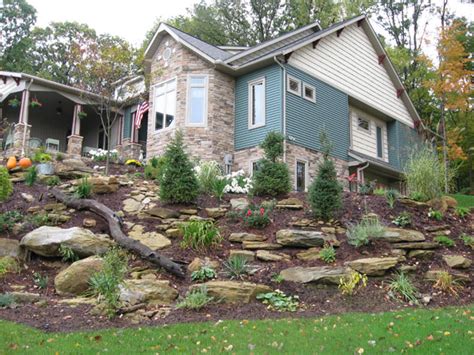 Therefore, use plants that are somewhat drought tolerant. Vegans Living Off the Land: Gardening on a hill, bank ...