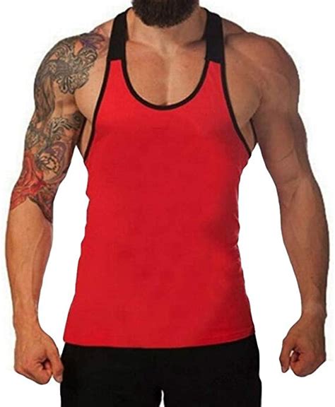 Camiseta De Tirantes Hombre Sport Leisure Vest Bodybuilding Muscle