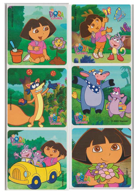 25 Dora The Explorer Stickers 25 X 25 Each Etsy