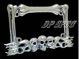 Skull Motorcycle License Plate Frames Photos