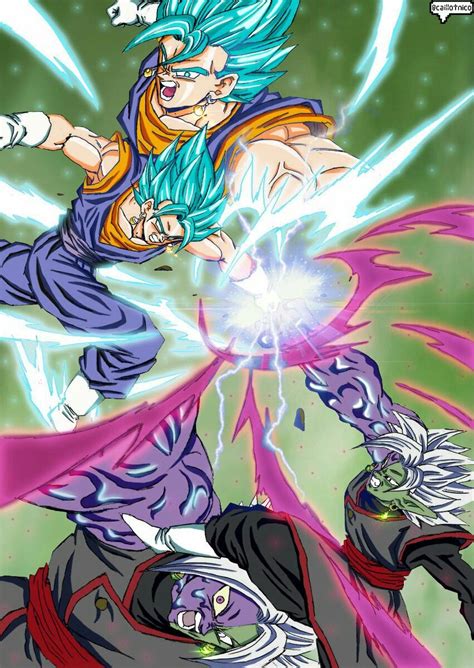 Rep your favorite anime in. Vegito vs Black Goku and Zamasu fusion - Visit now for 3D ...