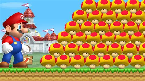 Can Mario Use 999 Mega Mushrooms In New Super Mario Bros Wii Youtube