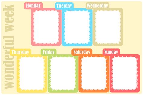 Free Printable Weekly Planner Ausdruckbarer Wochenplan Freebie