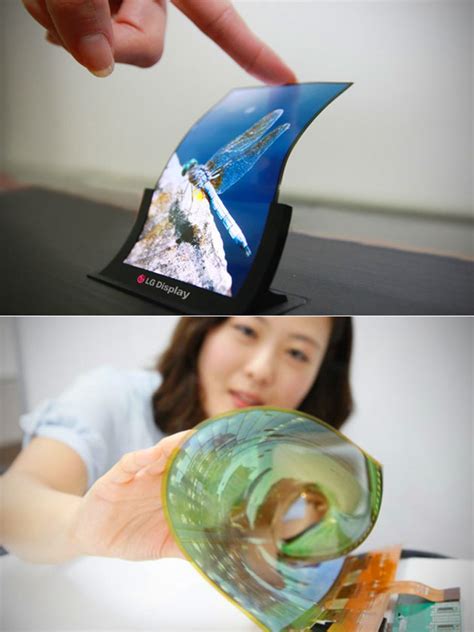 Most Displays Crack Under Pressure Lgs Paper Thin Flexible Oled Display Rolls Up Like A