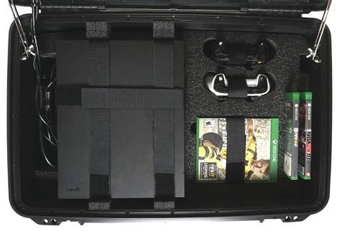 Case Club Waterproof Xbox One Xs Portable Gaming Station With Built In