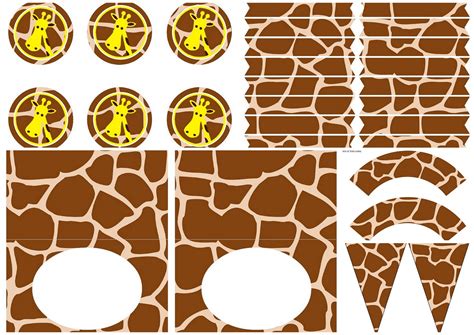 Download free printable giraffe artwork for your child's room or nursery. Giraffe Skin Free Printable Party Mini Kit. | Oh My ...