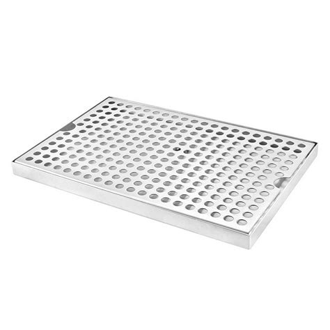 12 X 8 X 34 Stainless Steel Premium Countertop Drip Tray With Drain