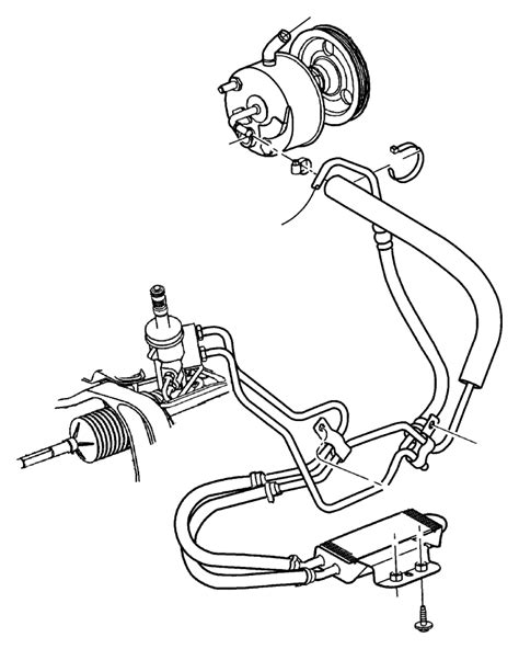 Dodge Caravan Line Power Steering Pressure 04743281ad Mopar Parts