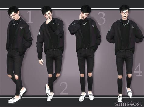 Male Model Pose Pack Sims Men Clothing Sims Model Poses