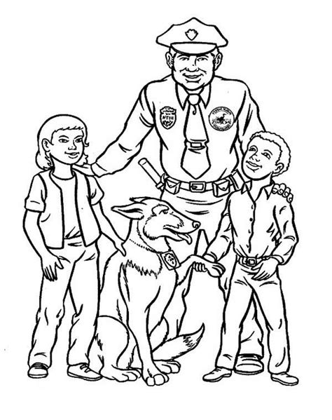 Law Enforcement Coloring Pages At Free Printable