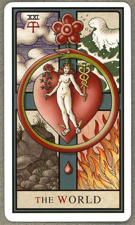 Alchemical Tarot Renewed 4th Edition The World Tarot Cards Art The