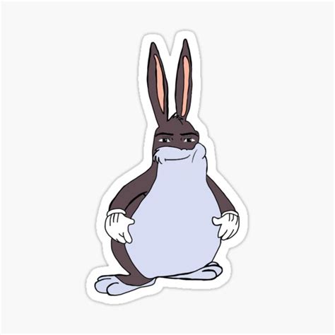 Man Dude Face Roblox Big Chungus Sticker For Sale By Swaggip Redbubble