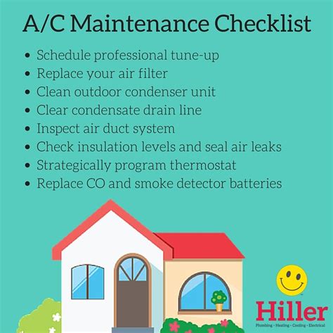 Air Conditioning Maintenance Checklist For Spring And Summer Hiller