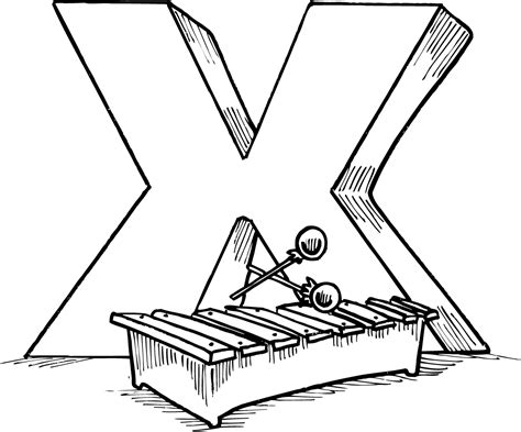 Letter X Coloring Pages To Download And Print For Free