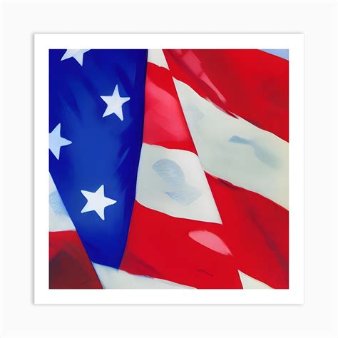 American Flag Art Print By Danidesign Fy