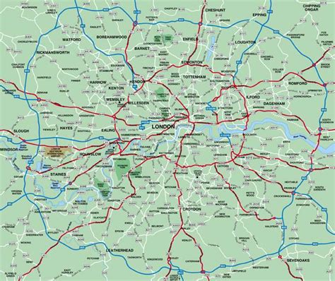 Outer London Map Map Of Counties Around London