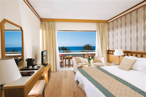 superior double room sea view pioneer beach hotel paphos