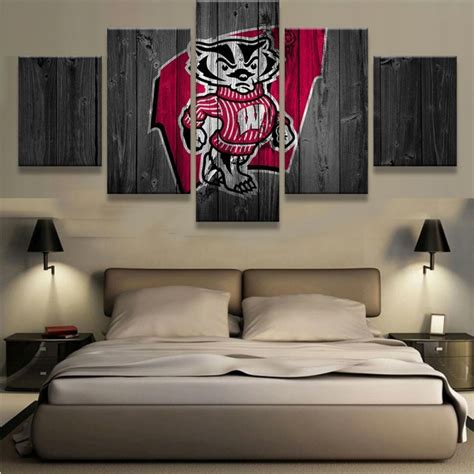 Wisconsin Badgers Canvas Set Iconic Canvas Canvas Art Wall Decor