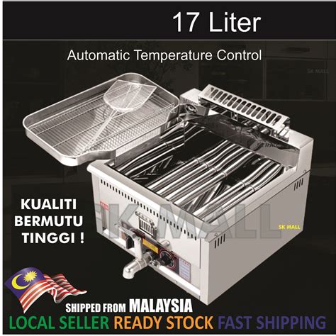 Find here online price details of companies selling induction deep fryer. 17L Stainless Steel c/w Basket Gas Deep Fryer | Shopee ...