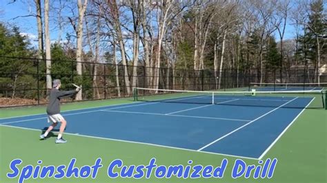 Tennis Drills Baseline Transition To Volleys With Spinshot Plus 2