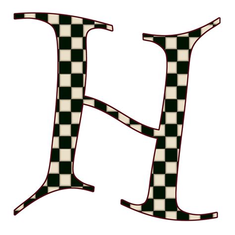 The english alphabet consists of 26 letters. Single Alphabet Letters to Print | GRANNY ENCHANTED'S BLOG: "Black Checks" Free Digital ...