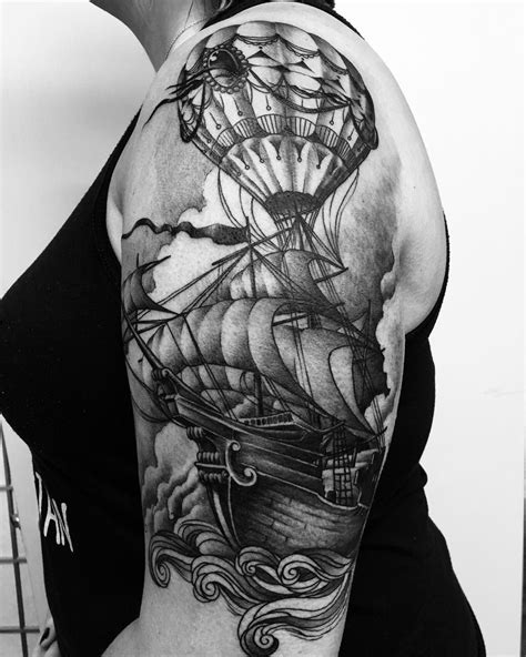 Justin Mcguire On Instagram Steampunk Steampunktattoo Airship