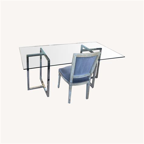 Cb2 Silverado 72 Chrome Rectangular Dining Table Aptdeco