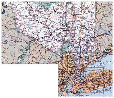 Large Detailed Roads And Highways Map Of New York City And