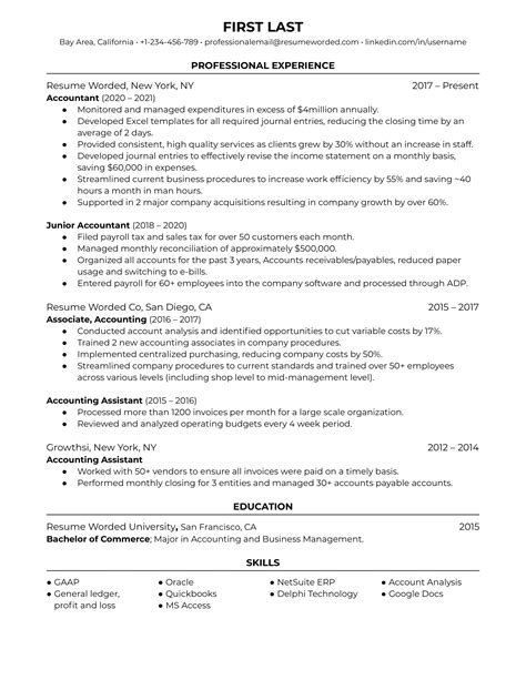 32 Accountant Resume Examples For 2023 Resume Worded